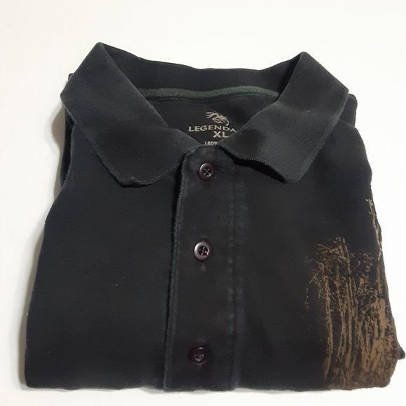 Legendary Whitetails Men's Deer Polo Shirt in Size XL - Picture 1 of 6